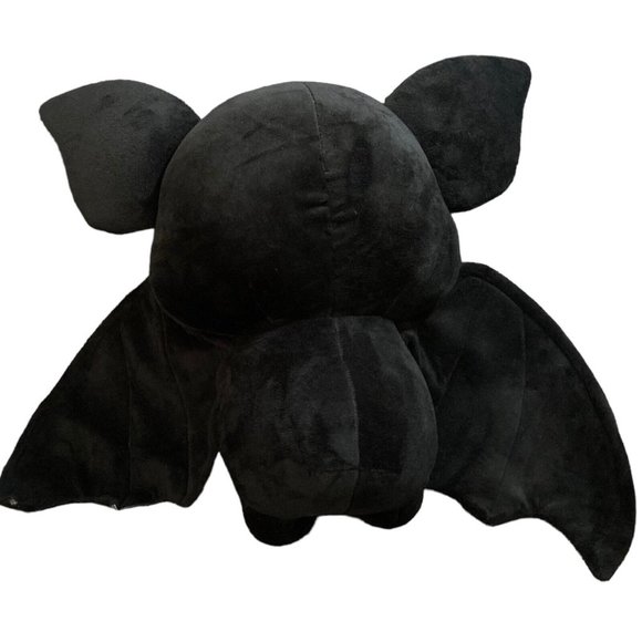 Gothic Vampire Bat Plush Crescent Moon (Dreams Fears) 14 X 24 Black & Gray - Picture 5 of 7